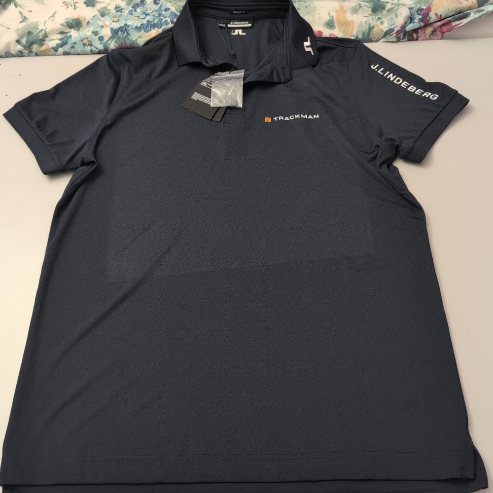 J.Lindeberg Men's Navy Polo Shirt